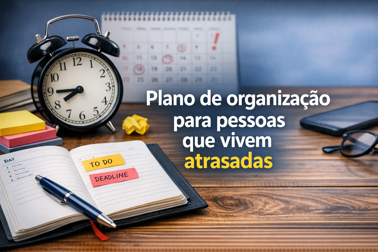 Plano de organização em um planner com foco em educação financeira 2026